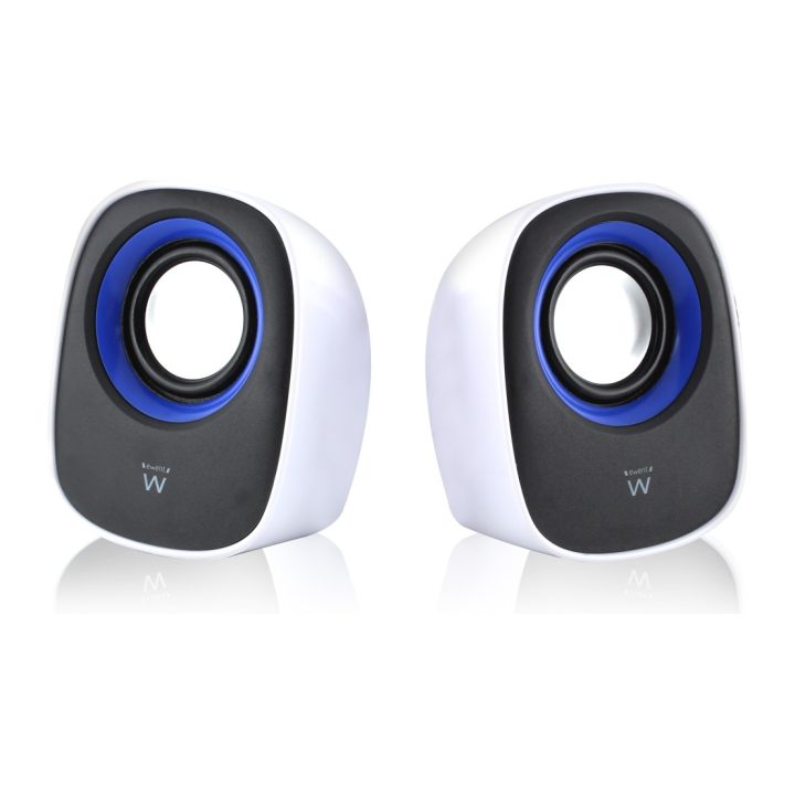 Ewent EW3513 coluna de 1 via Preto, Azul, Branco Com Fios 5 W