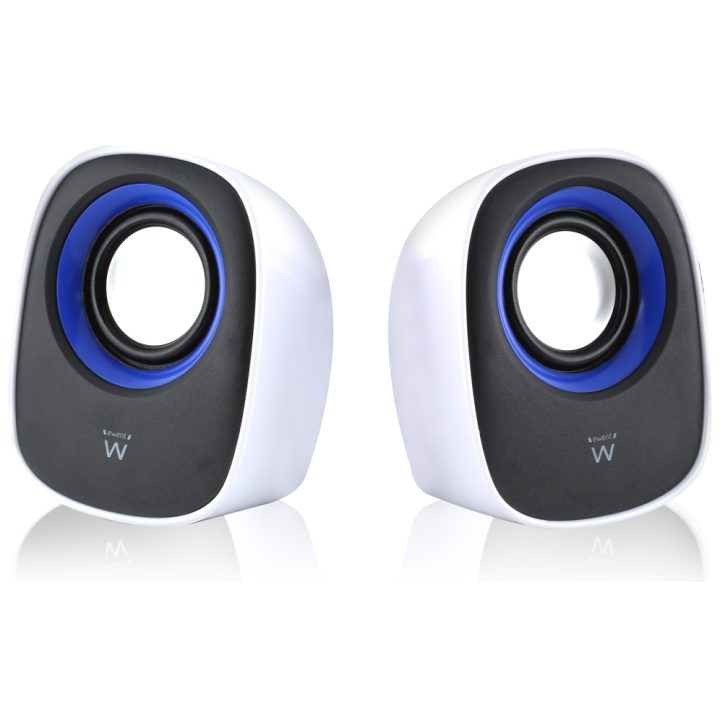 Ewent EW3513 coluna de 1 via Preto, Azul, Branco Com Fios 5 W