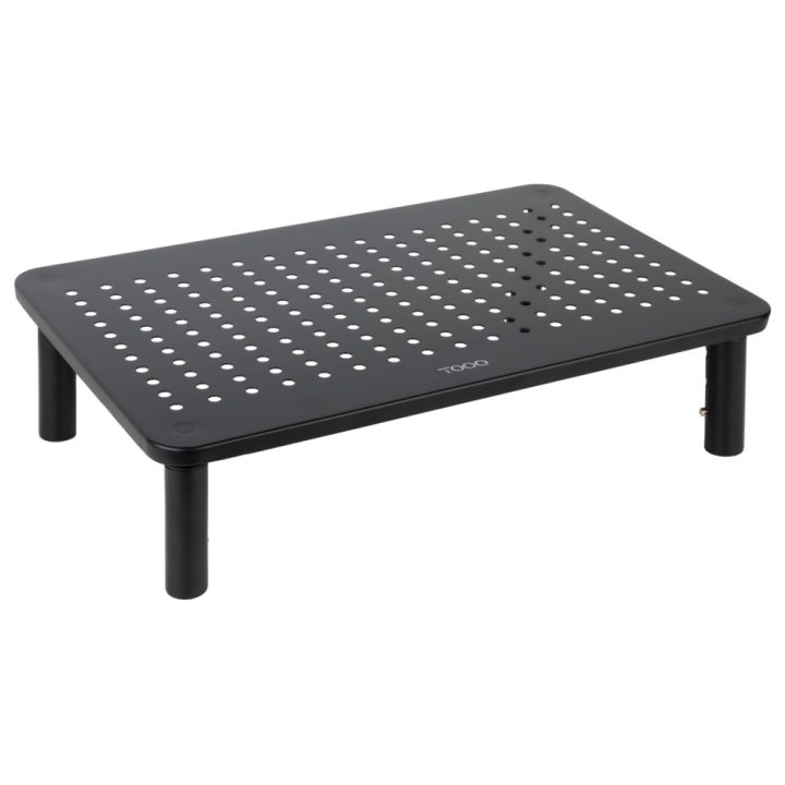 TooQ Suporte Elevador Multiusos para Monitor/Portátil, Preto