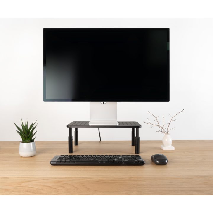 TooQ Multi-Purpose Monitor/Laptop Riser Stand, Black