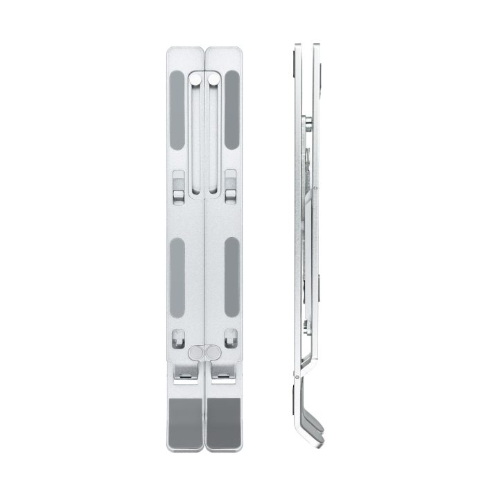 TooQ Laptop Stand for Laptops, Tablets, Phones and Books, Silver