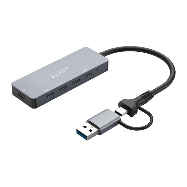 Ewent EW1151 USB Type-C Interface Hub 10000 Mbit/s Gray