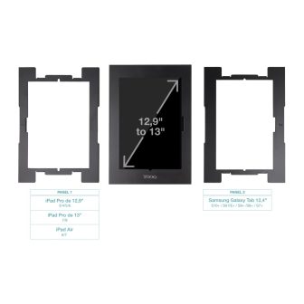 TooQ Anti-Theft Frame for 12.4" to 13" Tablets, Black