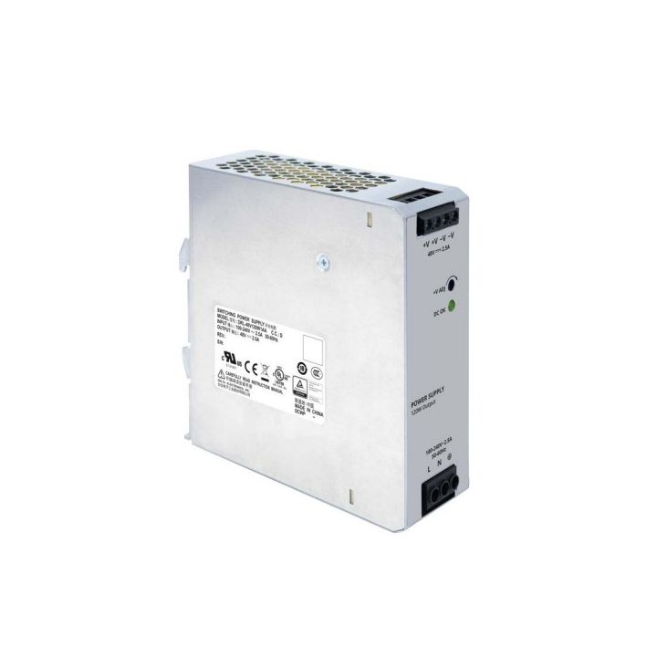 Drl-48V120W1AA: Dahua DIN rail power supply, 120W, 48VDC, 2.5A, input…