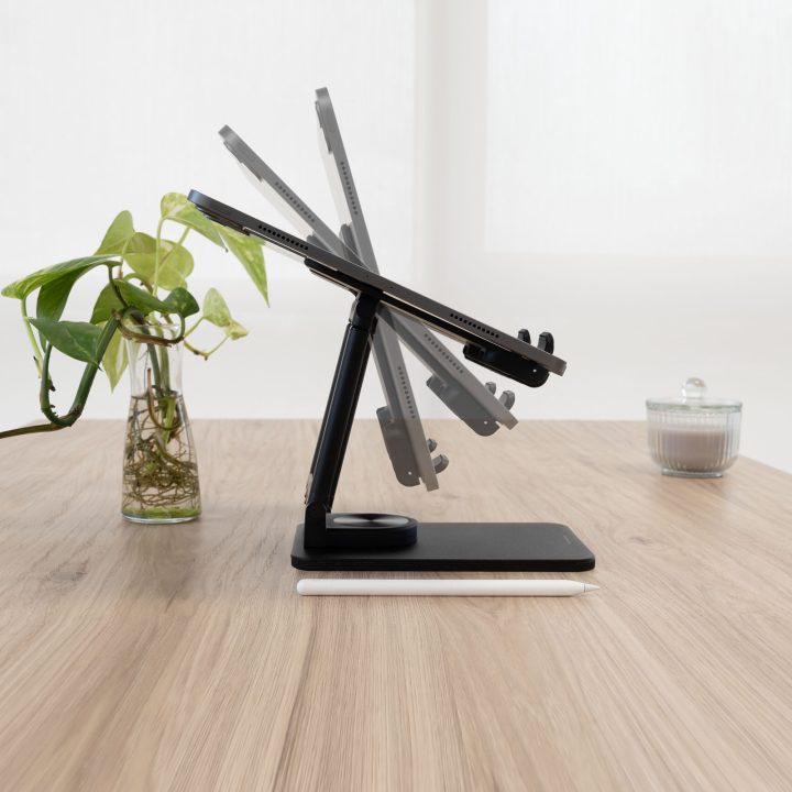 TooQ Suporte de Mesa Ajustável para Telemóvel ou Tablet até 12,9”