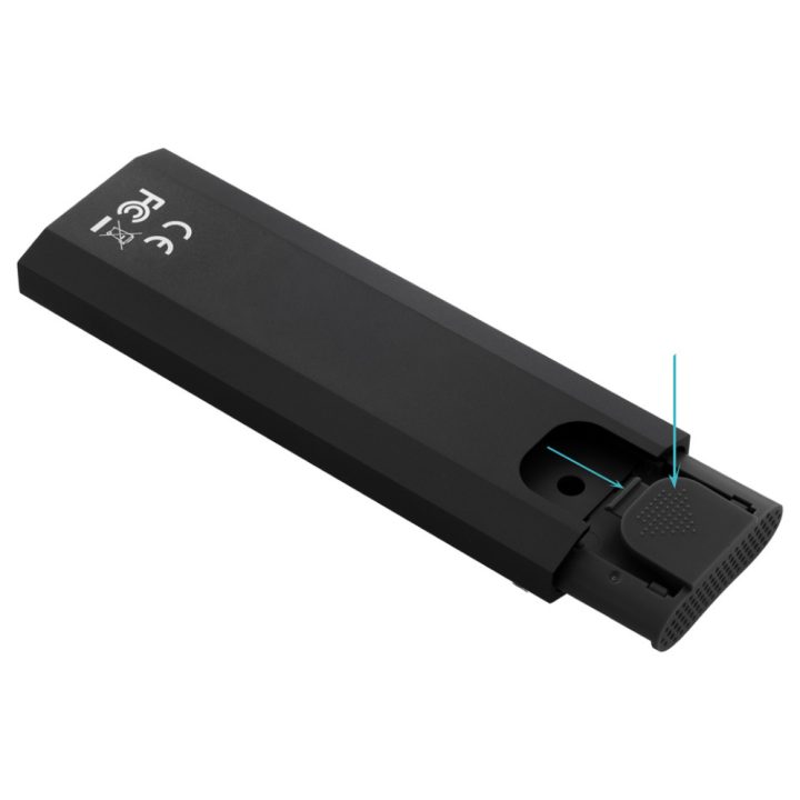 TooQ External Enclosure for M.2 NVMe PCIe SSD, Black