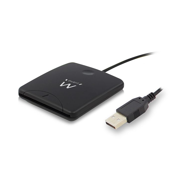 Ewent EW1052 USB Smart Card Reader USB 2.0 Black