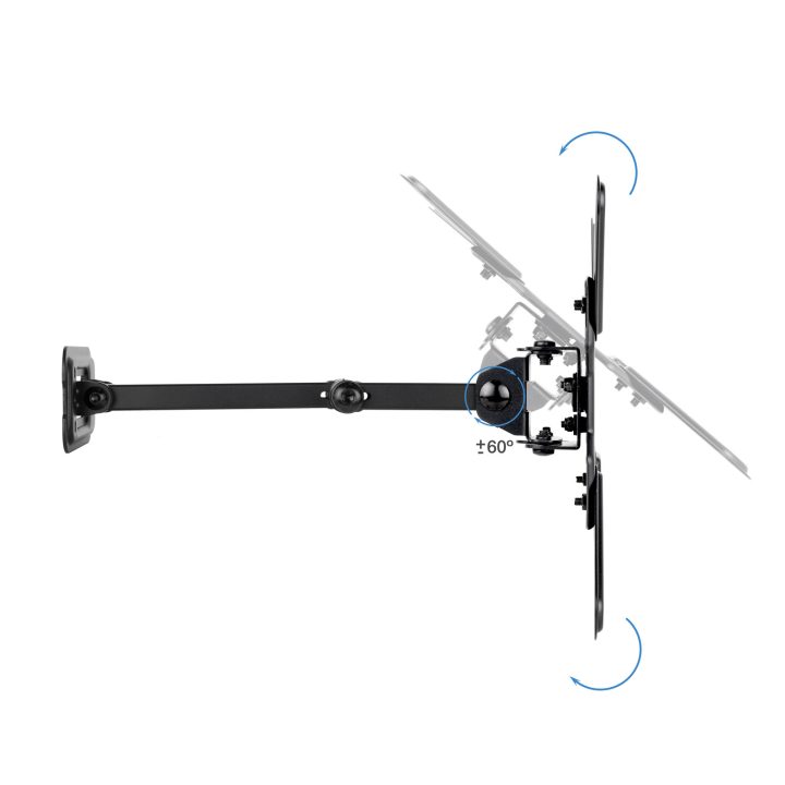 TooQ Wall Mount for 13"-43" Screens, Black