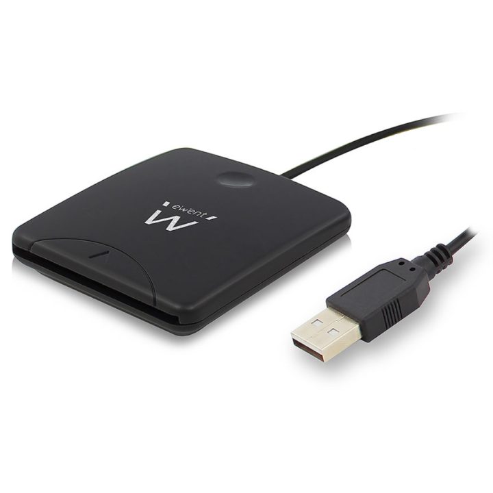 Ewent EW1052 USB Smart Card Reader USB 2.0 Black