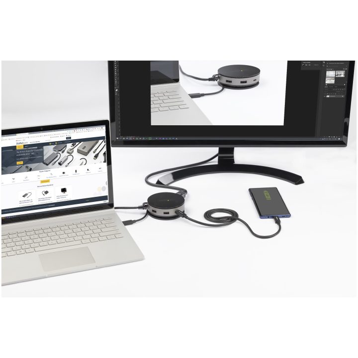 StarTech.com Adaptador Multiportas USB-C - Estação de Acolhimento USB…
