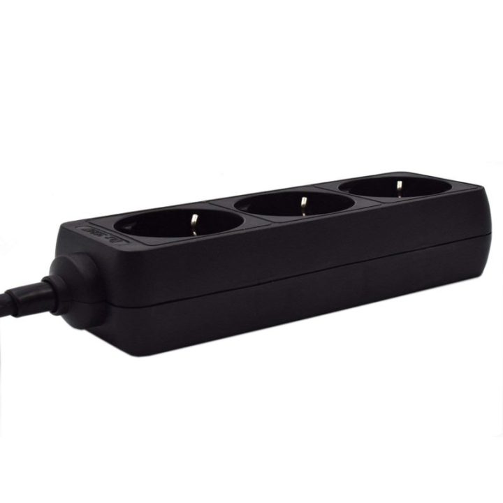 Ewent EW3959 base múltipla 1,5 m 3 saídas AC Interior Preto
