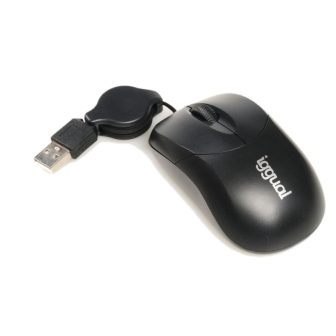 iggual Rato retrátil COM-BASIC-800DPI preto