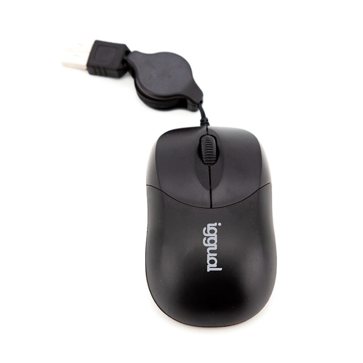 iggual Rato retrátil COM-BASIC-800DPI preto