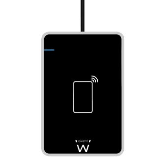 Ewent EW1053 leitor de cartões magnéticos USB Preto