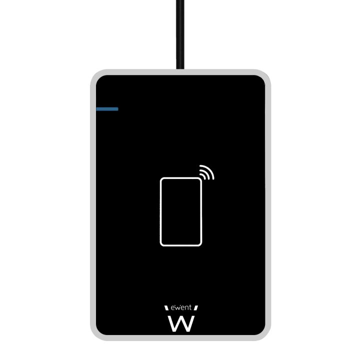 Ewent EW1053 USB Magnetic Card Reader Black