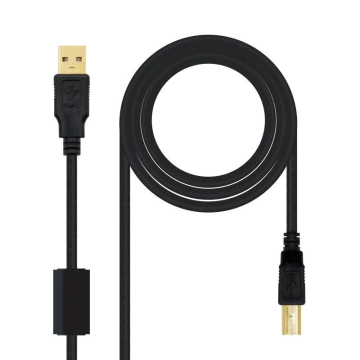Nanocable USB 2.0 PRINTER CABLE WITH FERRITE, TYPE A/M-B/M, BLACK…