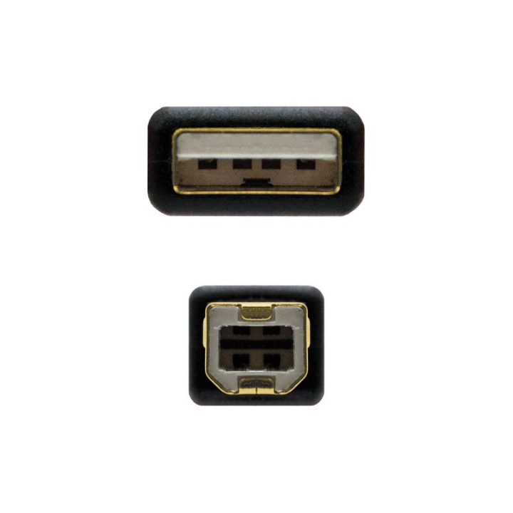 Nanocable USB 2.0 PRINTER CABLE WITH FERRITE, TYPE A/M-B/M, BLACK…