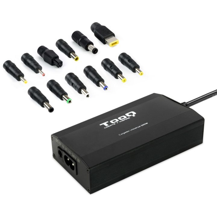 TooQ CARREGADOR UNIVERSAL PORTÁTIL TQLC-100BS01M 100W 3 EM 1 USB