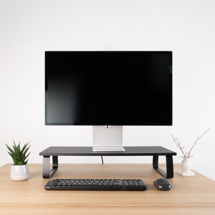 TooQ Multi-Purpose Monitor/Laptop Riser Stand, Black