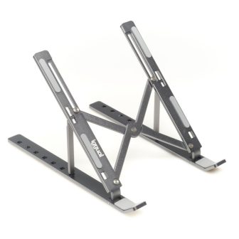 iggual Suporte elevador dobrável portátil 17" cinzento