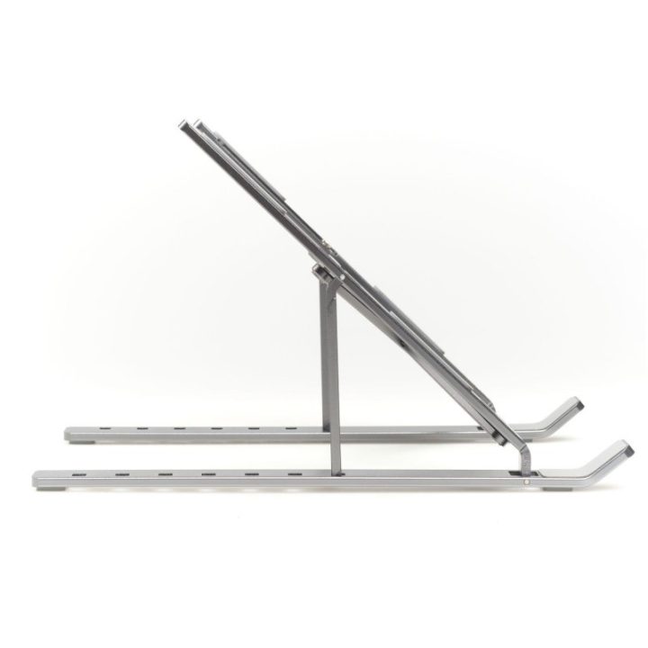 iggual Suporte elevador dobrável portátil 17" cinzento