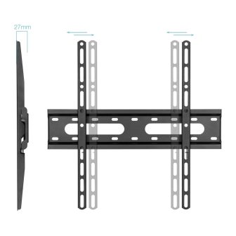 TooQ Suporte de Parede Fixo para Ecrãs 32"- 70", Preto