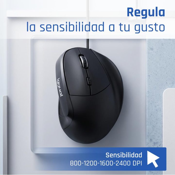 iggual ERGO-V Vertical Ergonomic USB Mouse