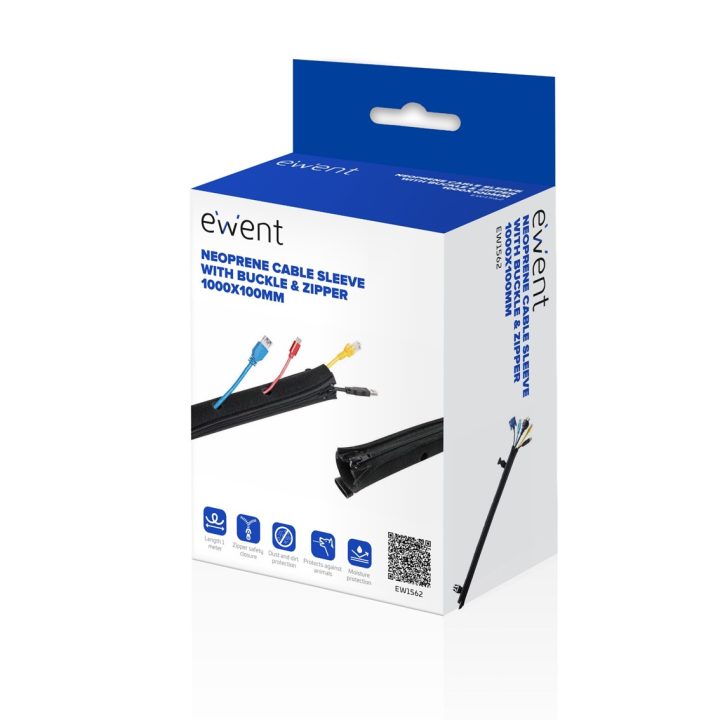 Ewent EW1562 organizador de cabos Universal Passa-cabos Preto 1…