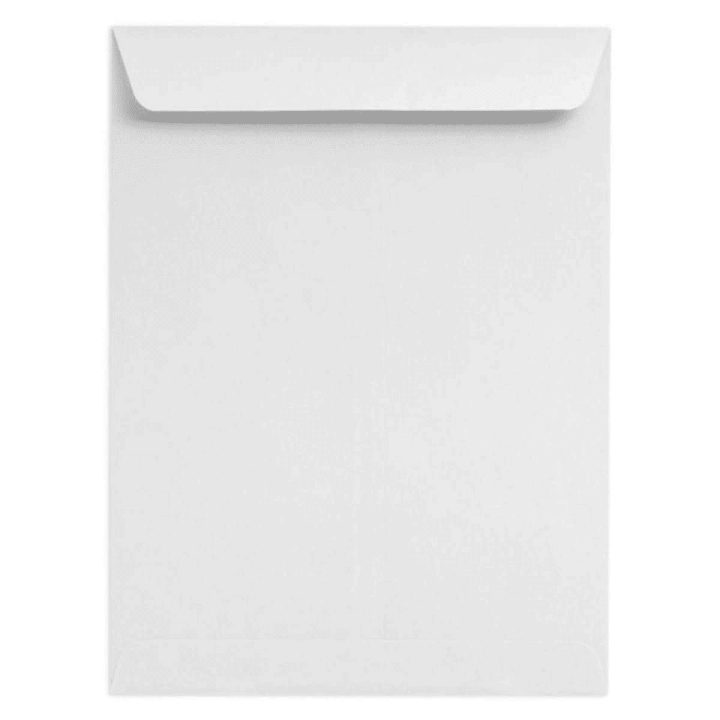 Caixa de 250 sacos quarto prolongado (184X261) offset branco 100 g…