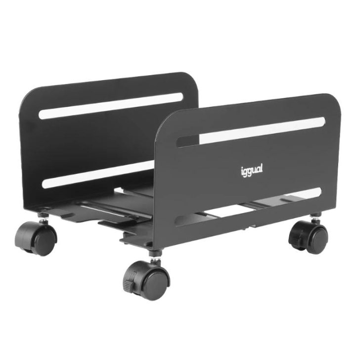 iggual SOP2 Metal CPU Stand with Wheels