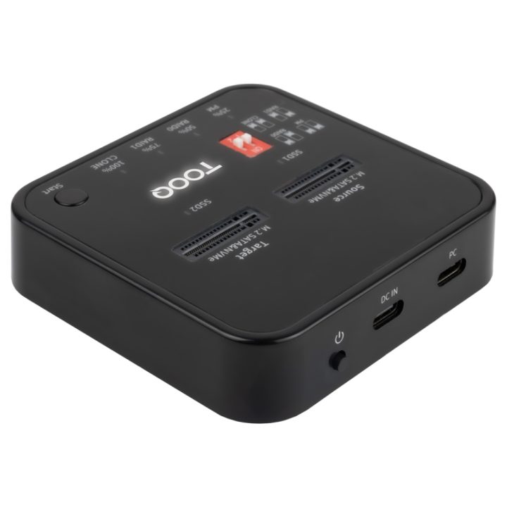 TooQ Estação de Ancoragem USB-C 3.2 Gen 2 Dual Bay para SSD M.2…