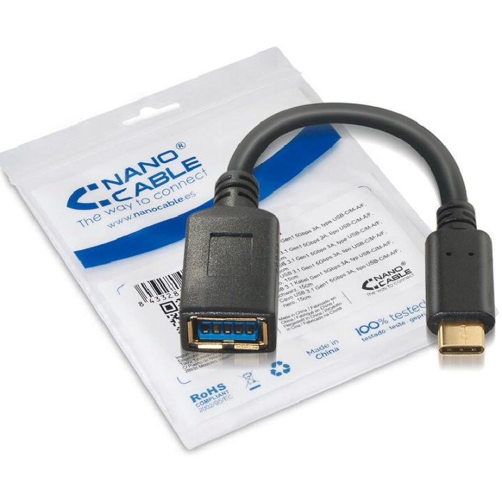 Nanocable USB 3.1, 0.15m USB cable USB 3.2 Gen 2 (3.1 Gen 2) 0.15 m…