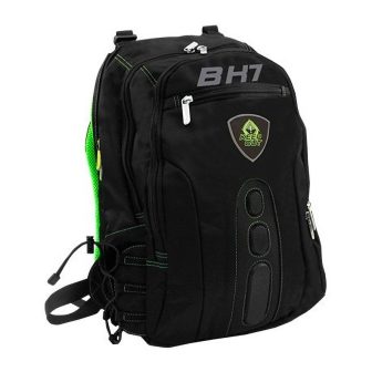 Keep Out BK7 Gaming Backpack Green Padded Straps and Backrest -…