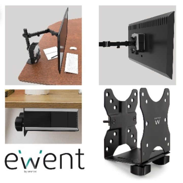 Ewent EW1517 Wall Mount Bracket for All-in-One PC/Workstation 5 kg…