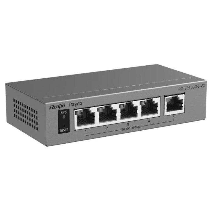 Ruijie Networks Reyee RG-ES205GC-V2 Cloud Switch 5P Gigabit Non-PoE