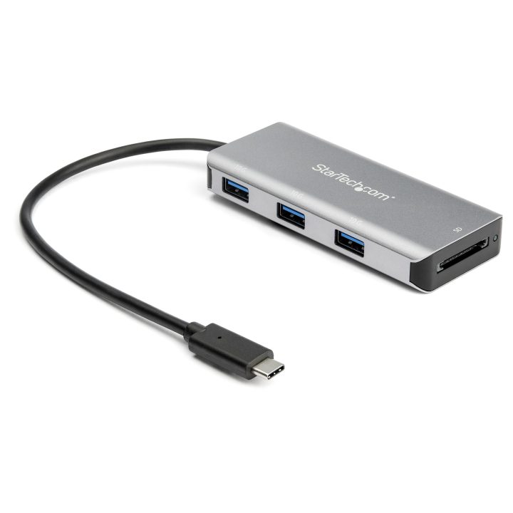 StarTech.com 3-Port 10Gbps USB-C Hub and SD Flash Memory Card Reader…