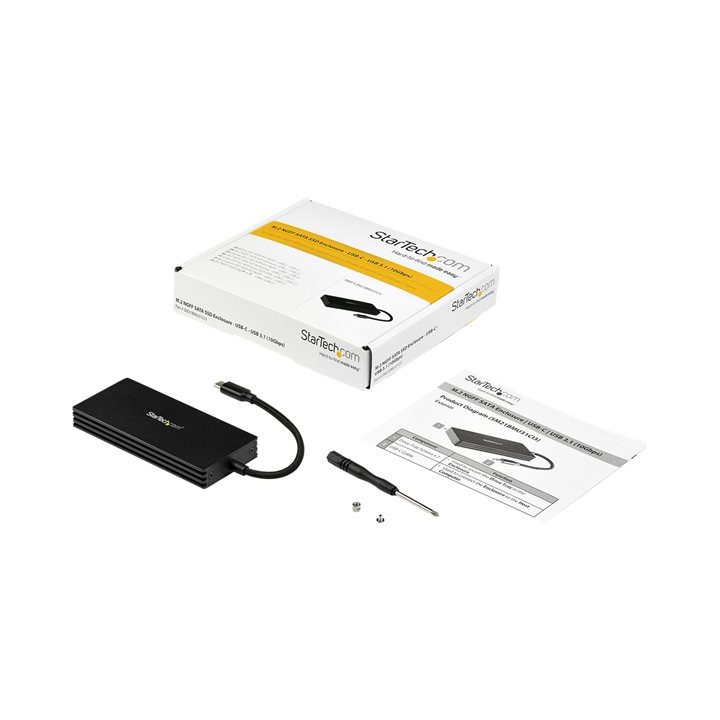 StarTech.com Caja USB 3.1 (10Gbps) USB-C para SSD M.2 SATA - Caja…