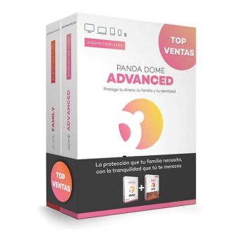 Panda Advanced Antivirus 2 devices 1 year + family bundle box…