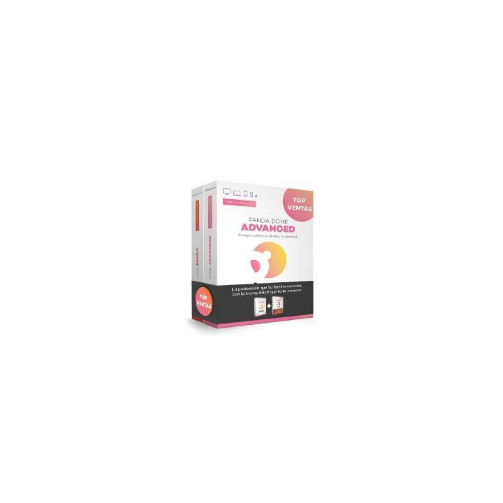 Panda Advanced Antivirus 2 devices 1 year + family bundle box…