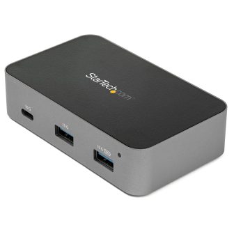 StarTech.com Hub USB-C de 3 Puertos con Puerto de Red Ethernet - USB…