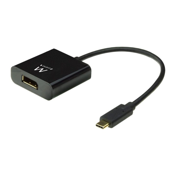 Ewent EW9825 Video Cable Adapter 0.15 m USB Type-C DisplayPort Black
