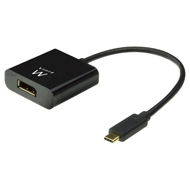 Ewent EW9825 Video Cable Adapter 0.15 m USB Type-C DisplayPort Black