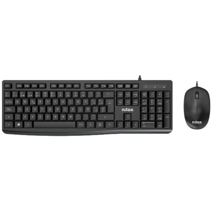Nilox NXKME0012 Keyboard Mouse Included Universal USB QWERTY Spanish…