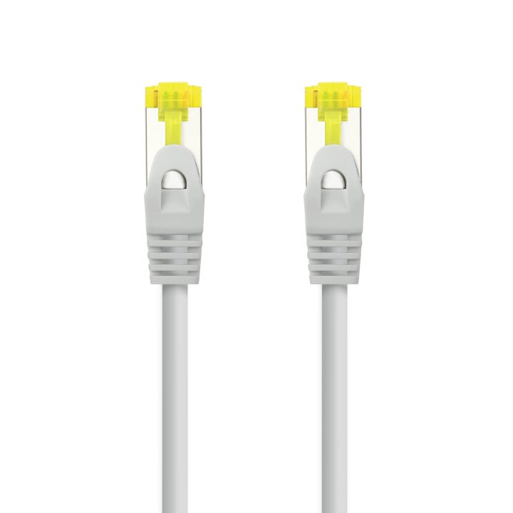 Nanocable Red Patch Cable RJ45 LSZH CAT.6A SFTP AWG26, Gray, 30 cm
