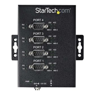StarTech.com Adaptador Hub Serie RS232/RS485/RS422 a 4 puertos USB -…