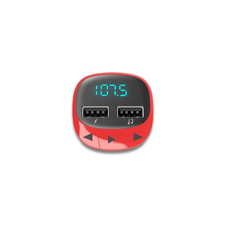 Energy Sistem Car Transmitter FM Vermelho (microSD, MP3) (448258)