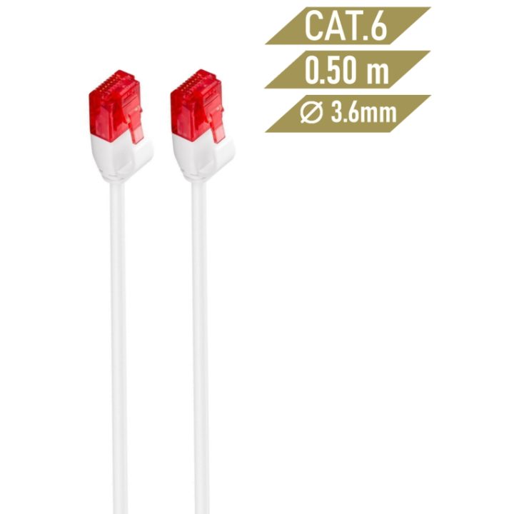 Ewent IM1036 White Network Cable 0.5 m Cat6 U/UTP (UTP)
