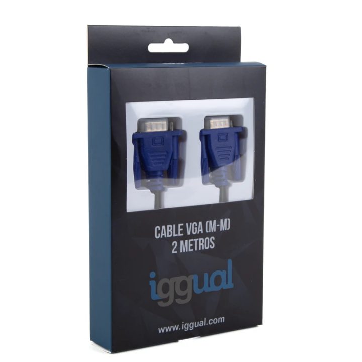 iggual VGA Switch Cable (M-M) 2 meters black