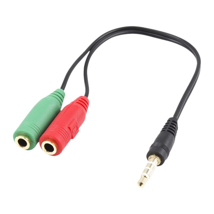 Ewent EC1640 cabo de áudio 0,15 m 3,5mm 2 x 3.5mm Preto, Verde…