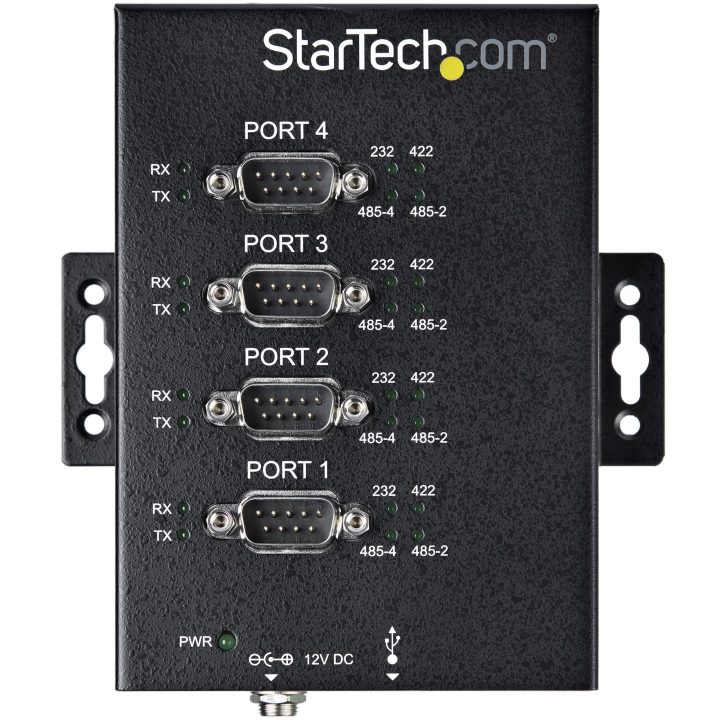 StarTech.com RS232/RS485/RS422 to 4-Port USB Serial Hub Adapter - USB…